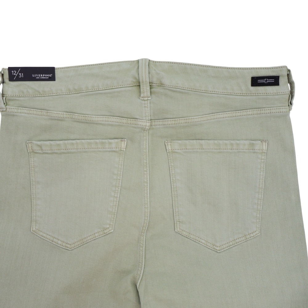 Liverpool Los Angeles Sage Green Skinny Jeans 12/31 NWT Mid Rise Stretch Denim - Picture 4 of 7